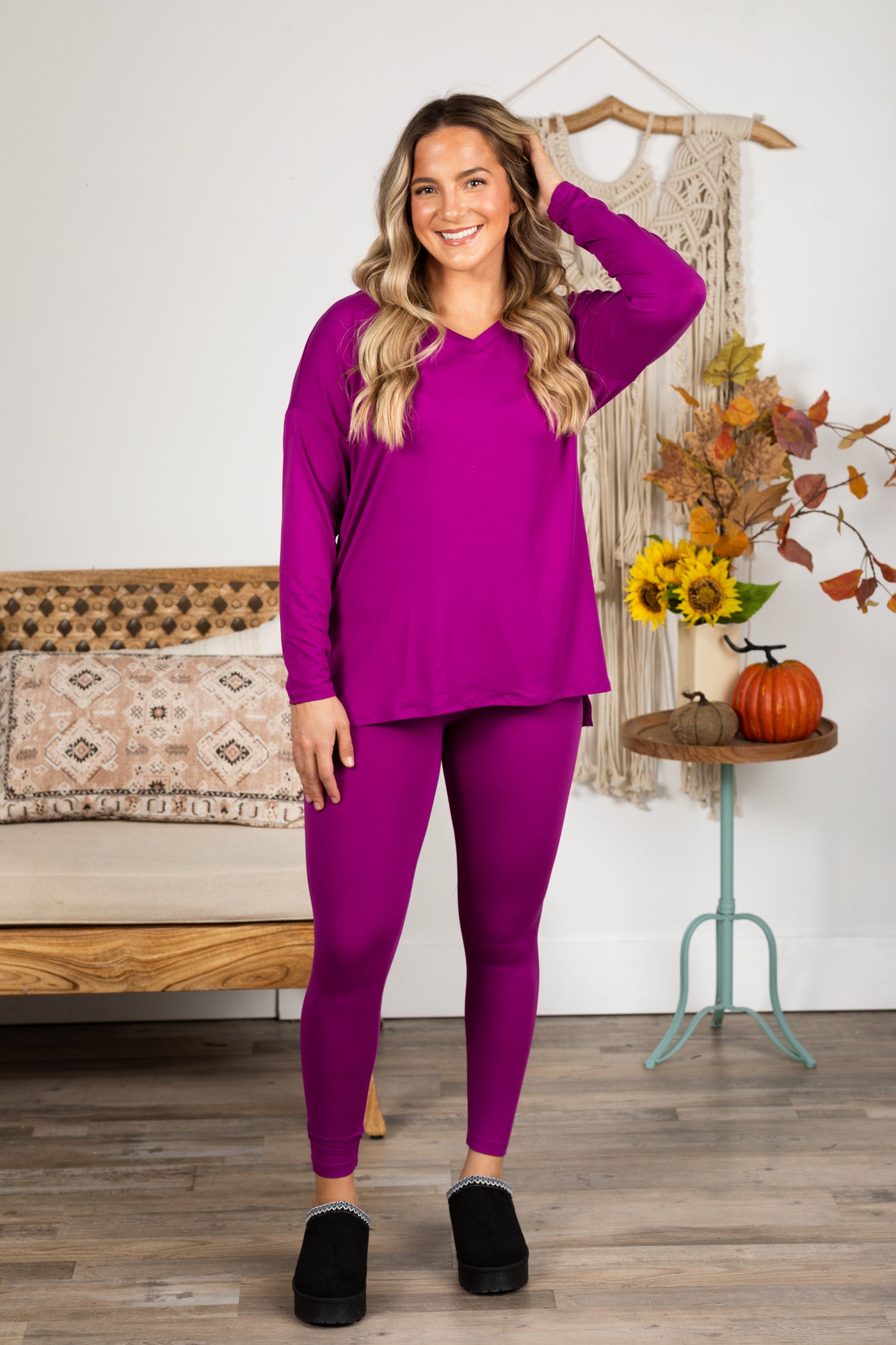 Long Sleeve Top And Legging Set