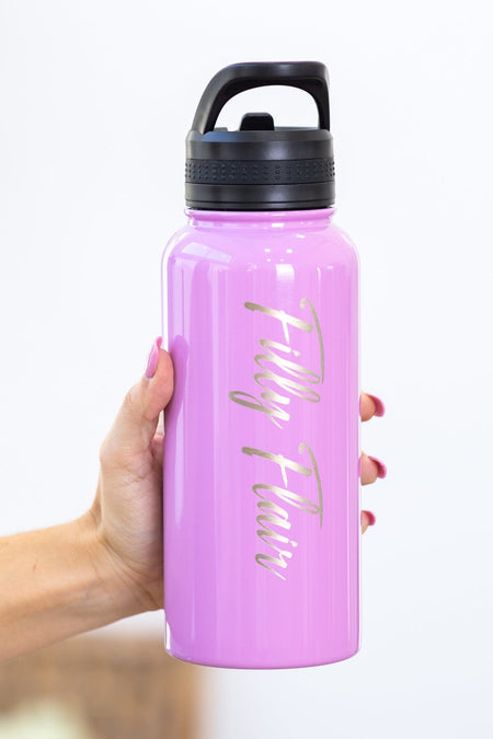 Orchid Filly Flair 32oz Water Bottle - Filly Flair