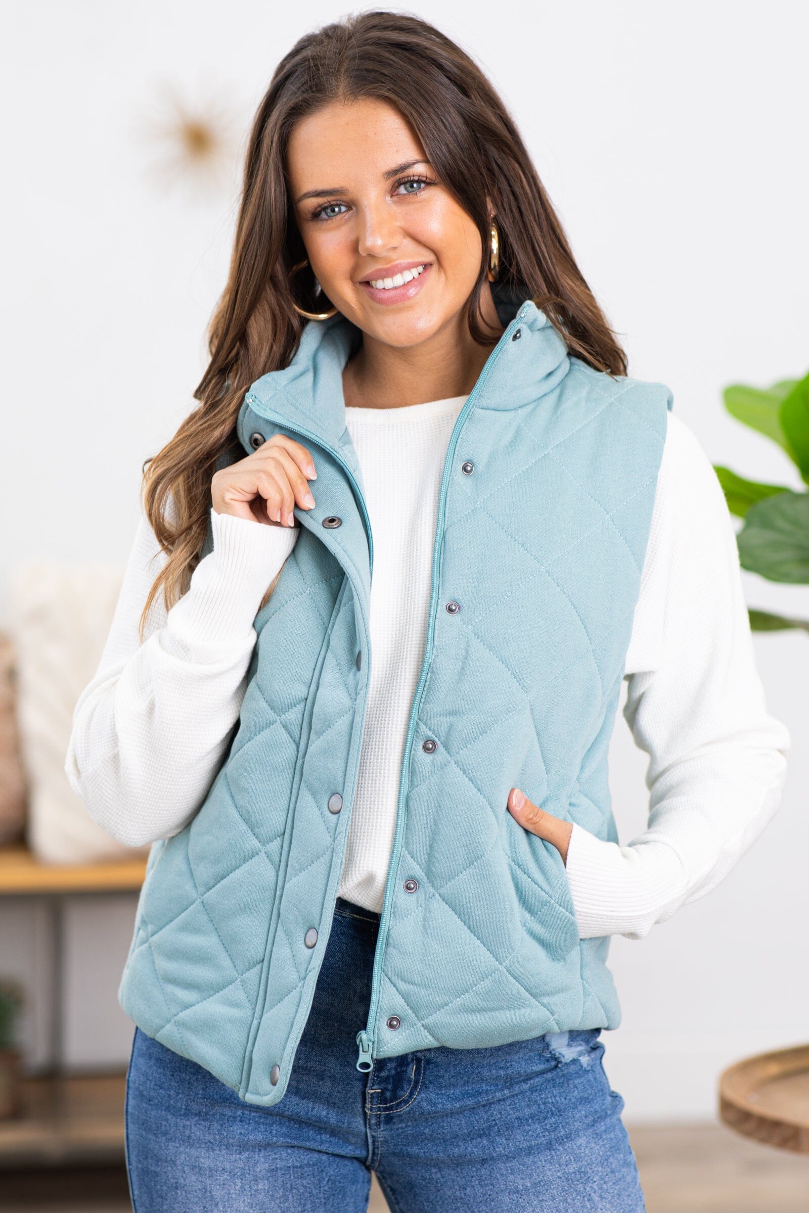 Light on sale quilted vest