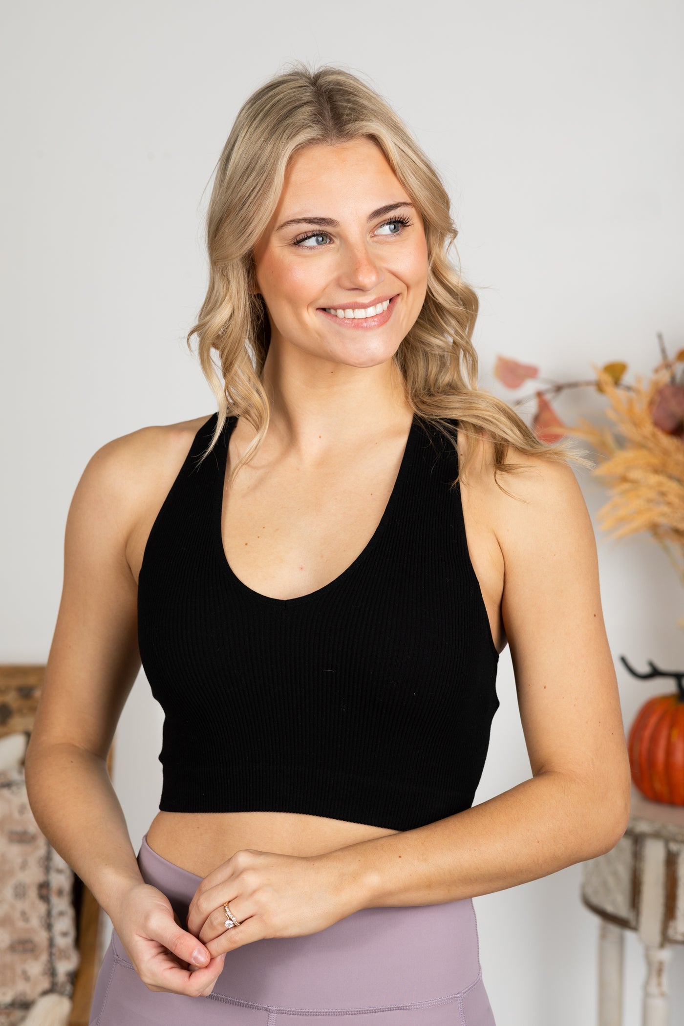 Ribbed Racerback Bralette