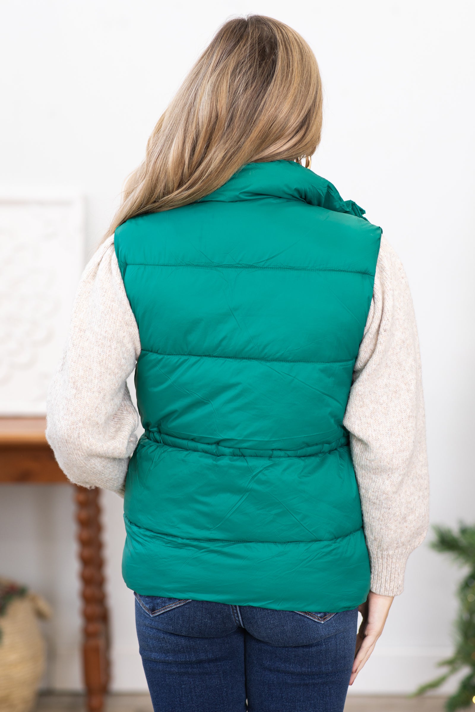 Emerald green hotsell puffer vest