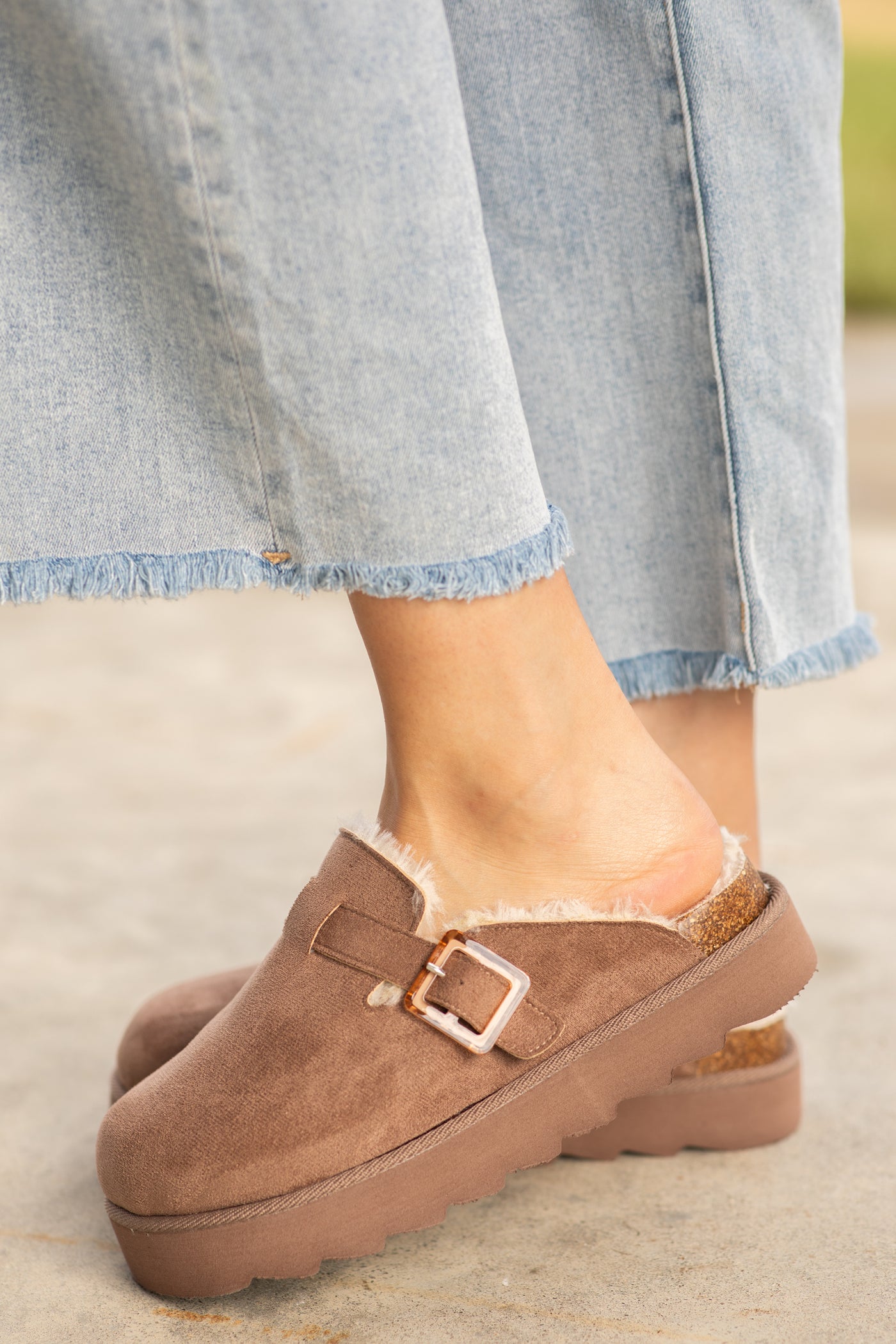 Platform Buckle Clogs