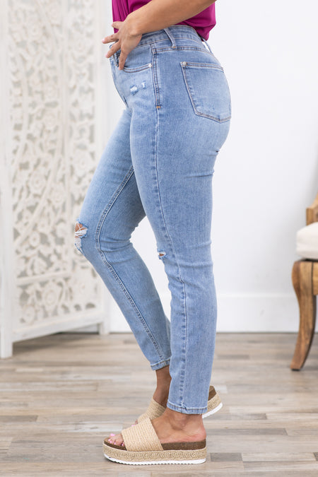 Judy Blue Tummy Control Distressed Skinny Jean