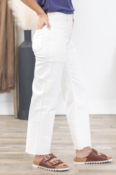 JBD Ivory Utility Wide Leg Jean