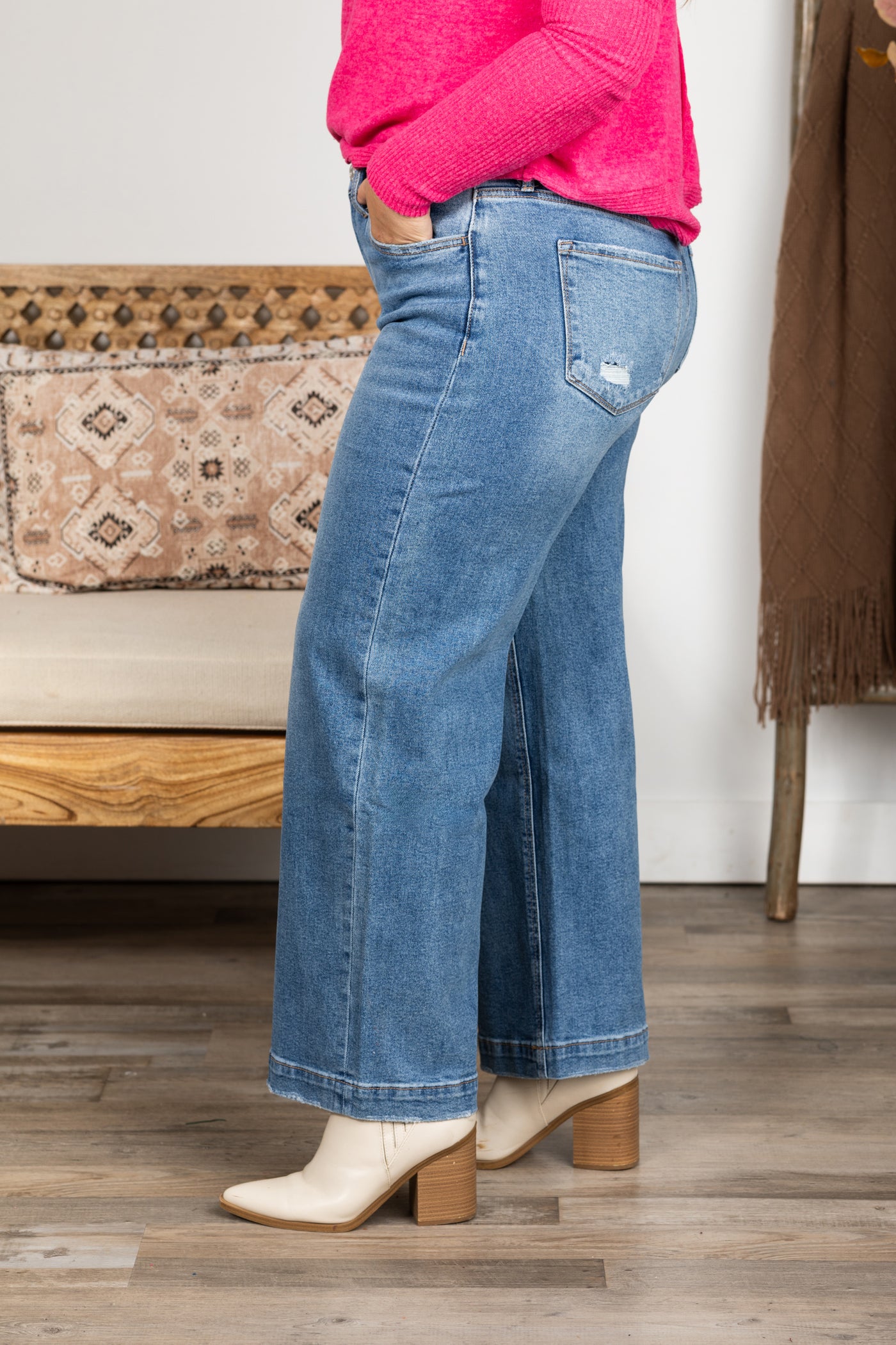 Lovervet High Rise Trouser Wide Jeans