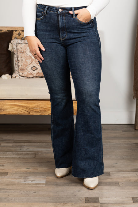 Judy Blue Dark Wash Tummy Control Flare Jean