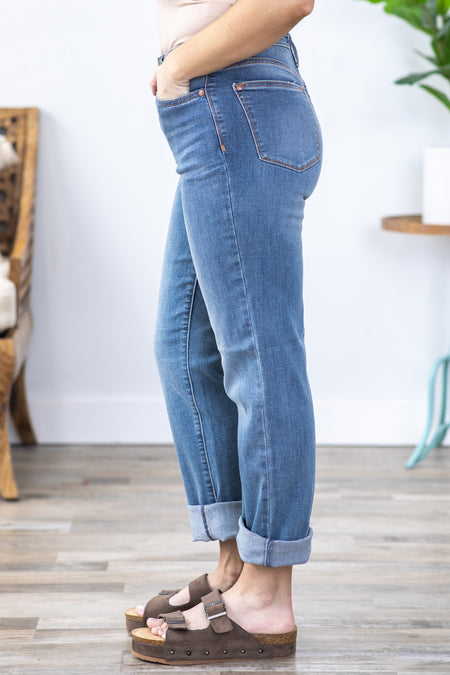 Judy Blue Work It Med Wash Straight Leg Jeans