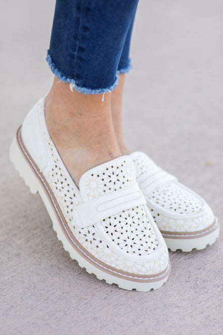 Suede Intricate Detail Platform Oxford Loafers