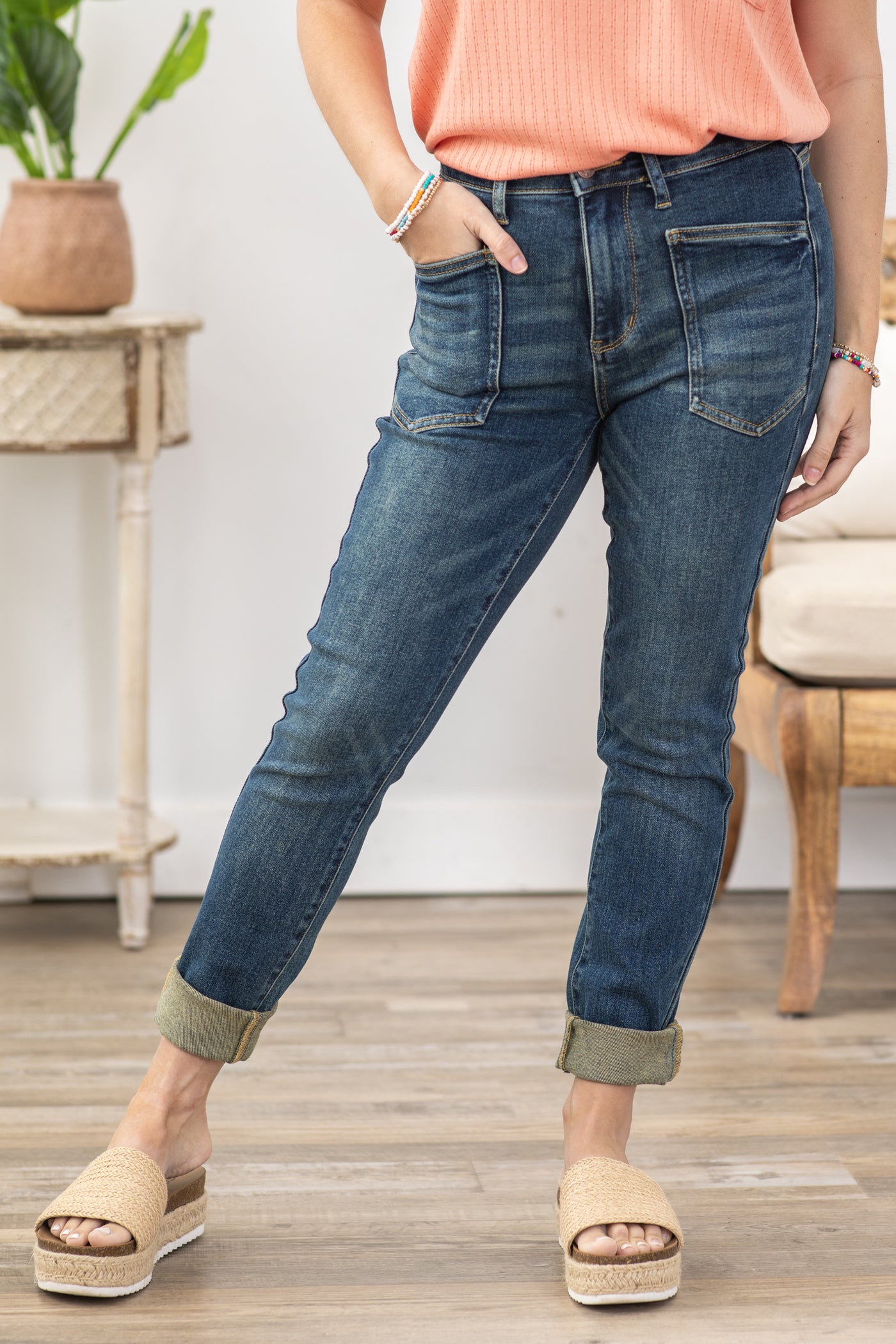 Judy Blue Dark Wash Classic Relaxed Jeans