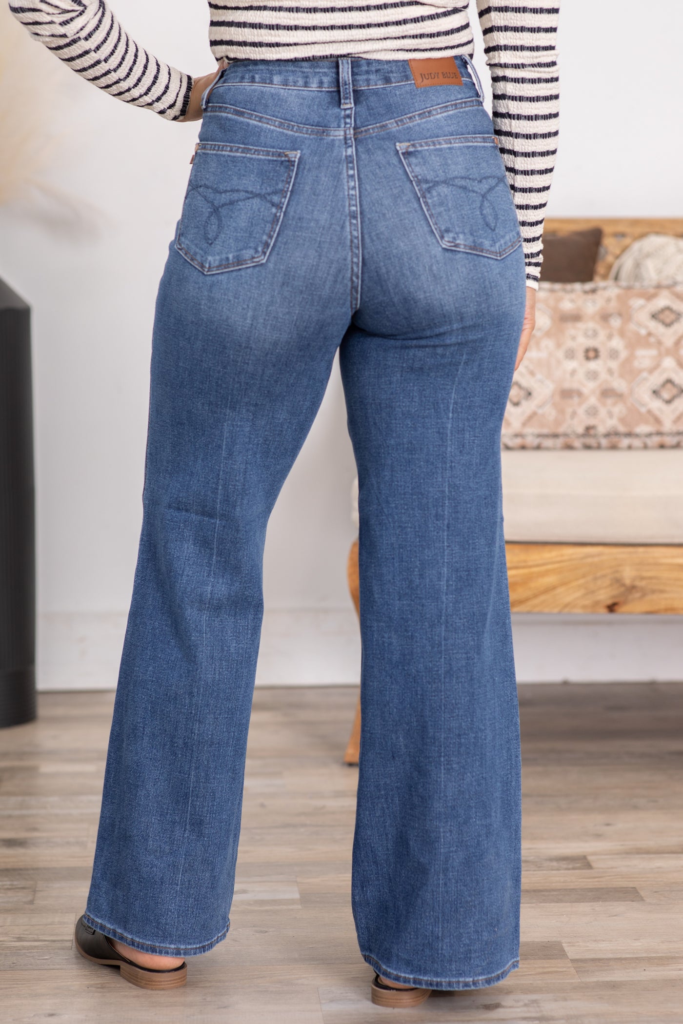 Judy Blue Tummy Control Retro Wide Jeans