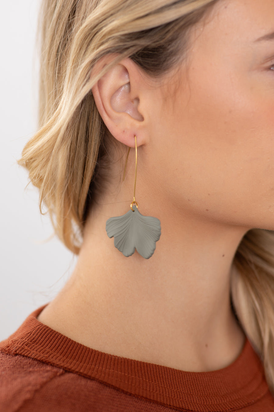 Charcoal Petal Earrings