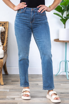 Judy Blue Work It Med Wash Straight Leg Jeans