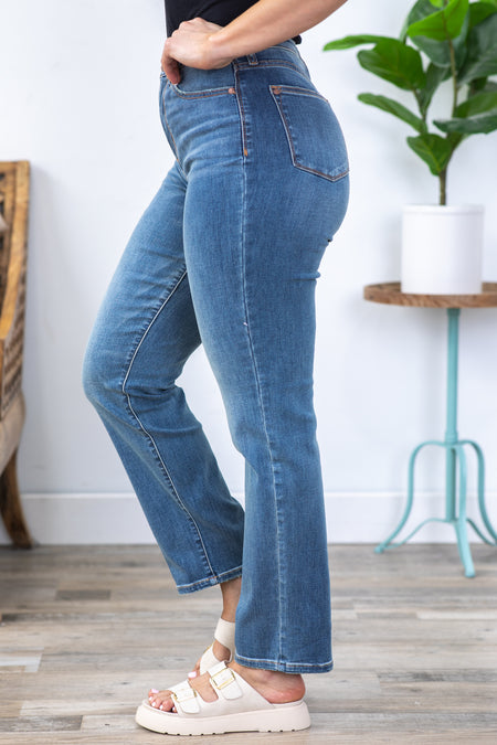 Judy Blue Work It Med Wash Straight Leg Jeans