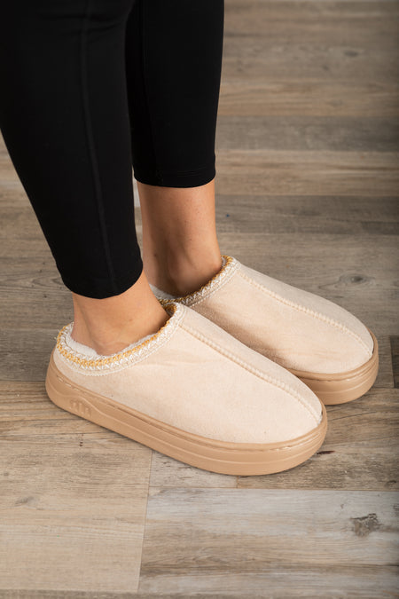 Cozy Fur Lined Platform Slippers