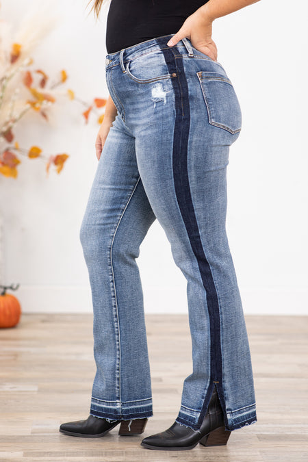 Judy Blue Contrast Side Seam Jeans