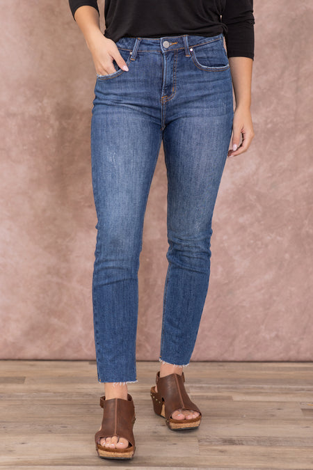 Risen High Rise Crop Relaxed Skinny Jean