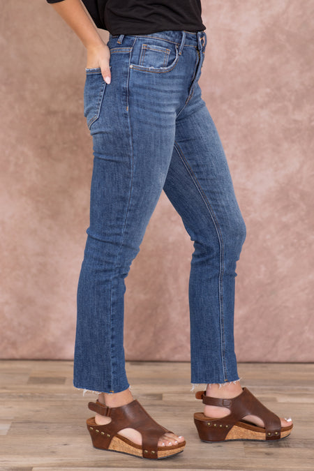 Risen High Rise Crop Relaxed Skinny Jean