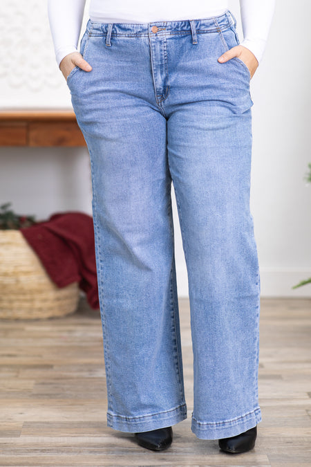 Mica High Rise Wide Leg Jeans