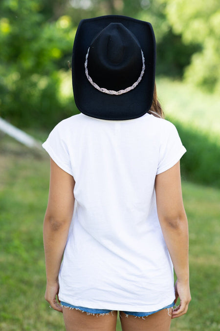 White and Pink Nashville Graphic Tee - Filly Flair