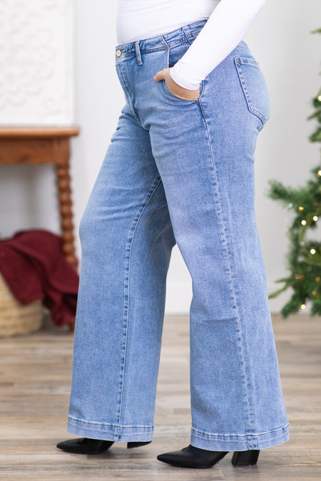 Mica High Rise Wide Leg Jeans