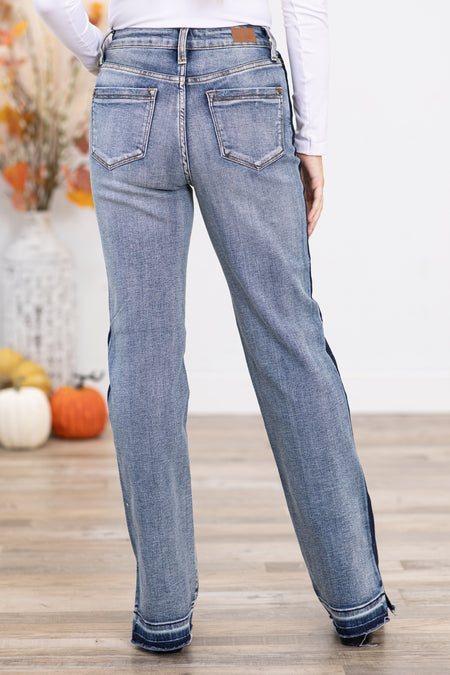 Judy Blue Contrast Side Seam Jeans