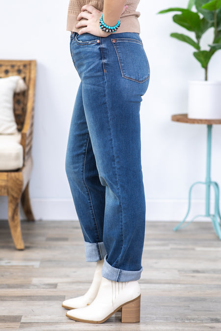 Judy Blue Work It Dark Wash Straight Leg Jeans