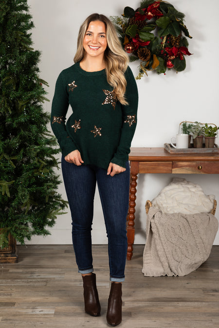 Beaded Stars Sweater