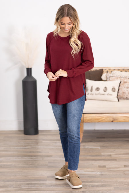 Baby Waffle Long Sleeve Knit Top