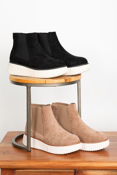 Suede Platform Bootie