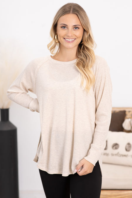 Baby Waffle Long Sleeve Knit Top