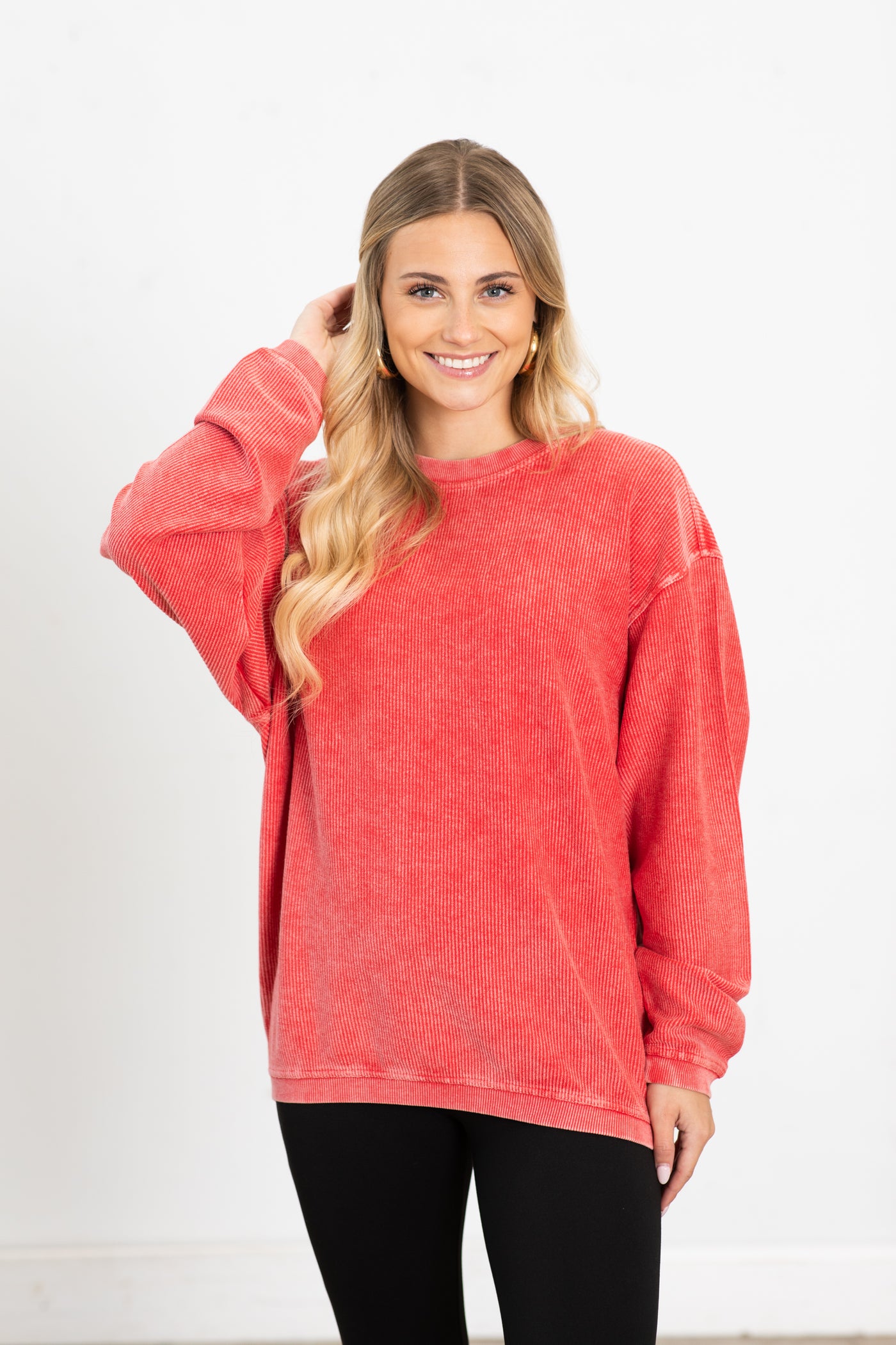 The Casual Comfort Corded Sweatshirt