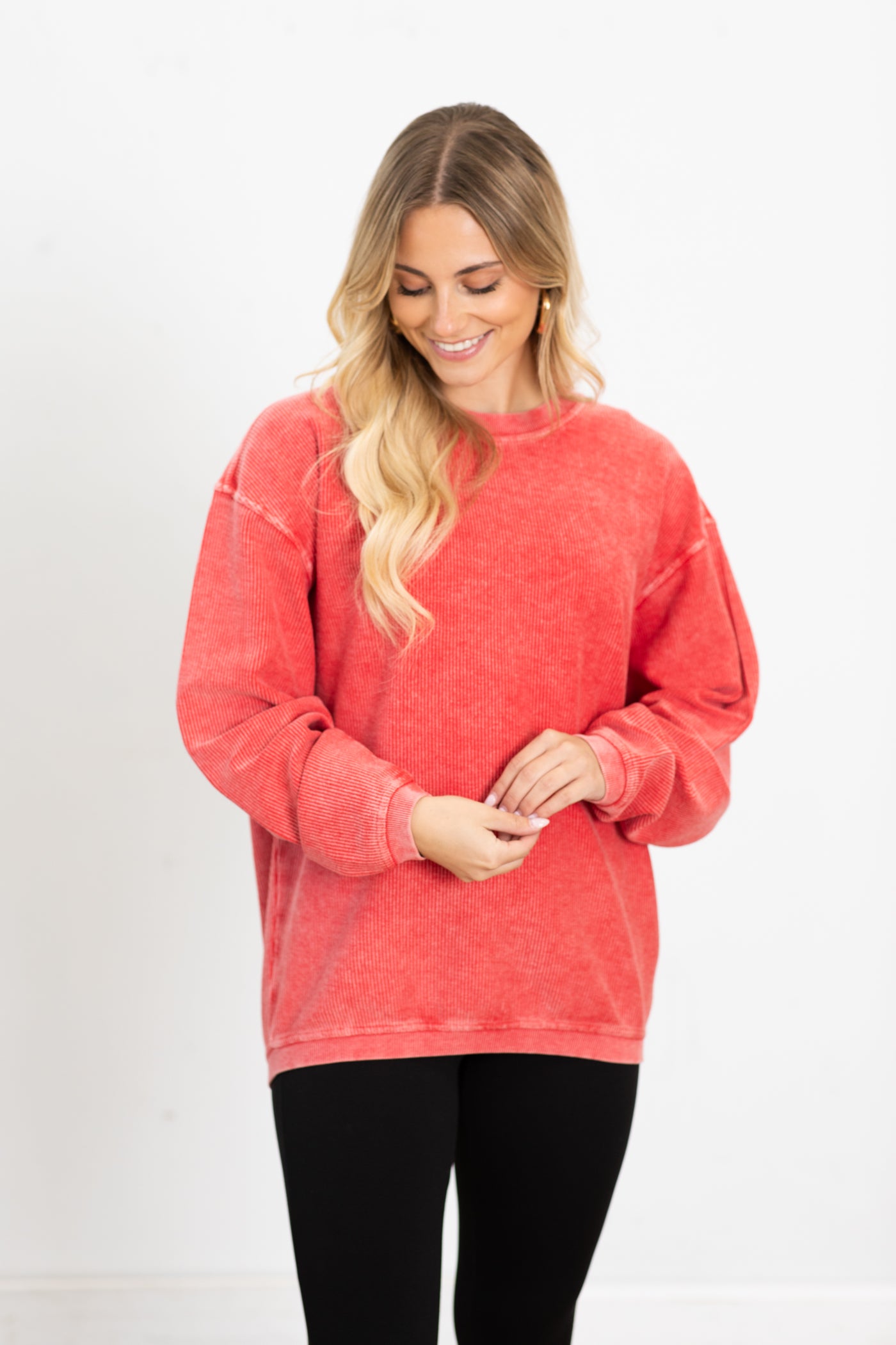 The Casual Comfort Corded Sweatshirt