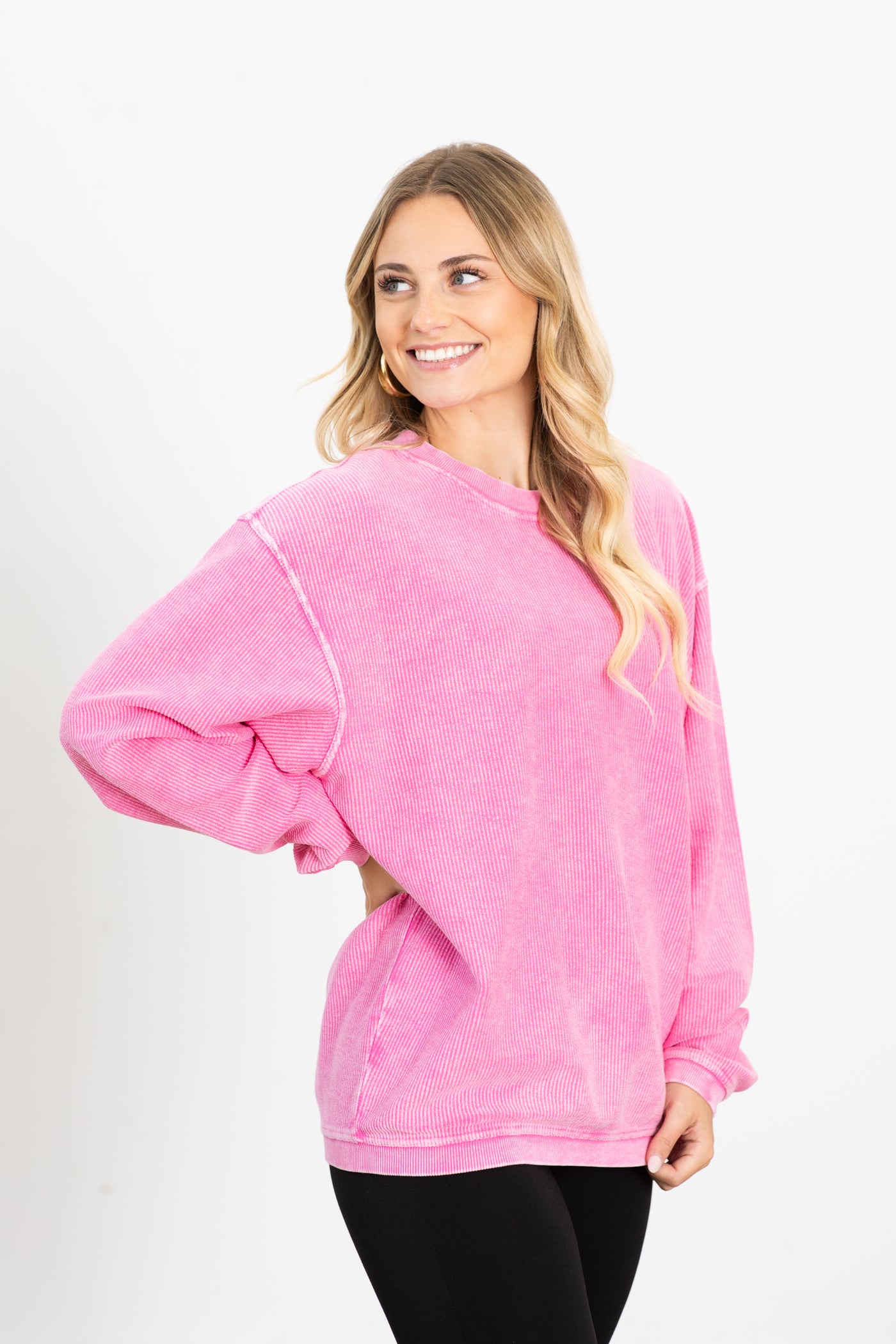 The Casual Comfort Corded Sweatshirt