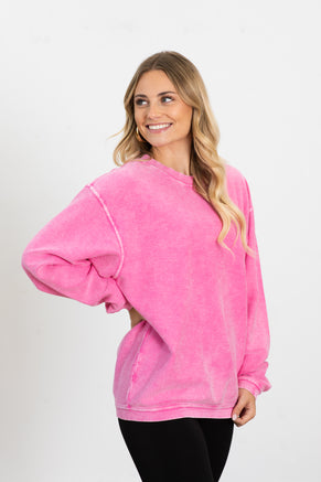 The Casual Comfort Corded Sweatshirt