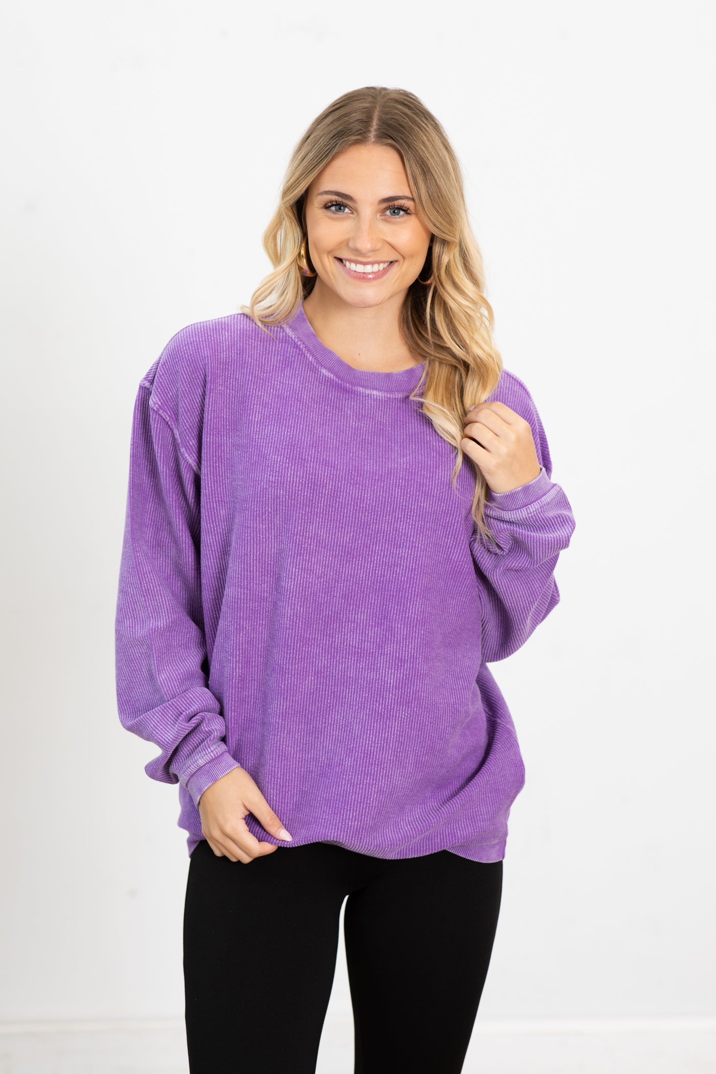 The Casual Comfort Corded Sweatshirt