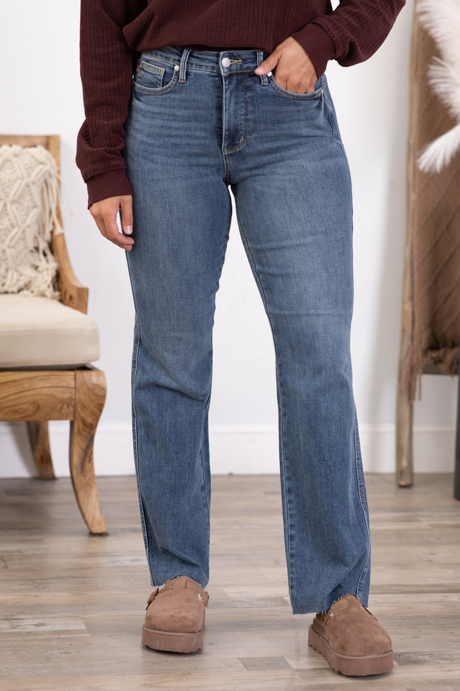 Judy Blue Tummy Control Vintage Straight Jeans