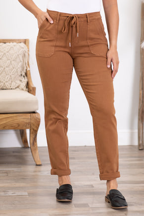 Judy Blue Camel Pull On Jogger Jeans