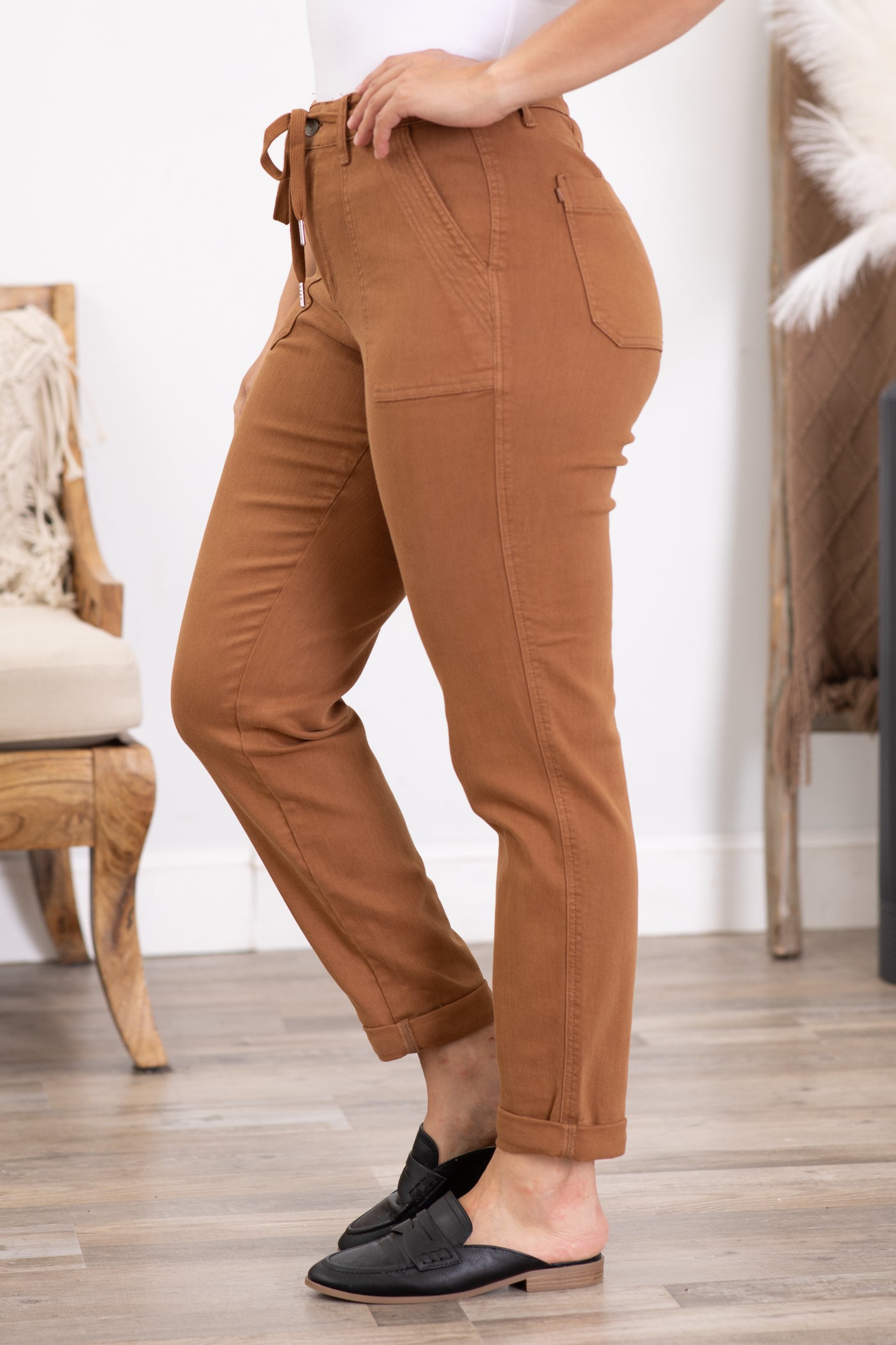 Judy Blue Camel Pull On Jogger Jeans