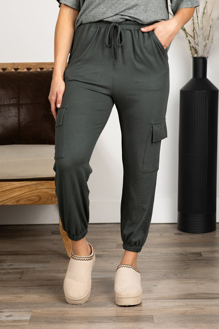 Brushed Hacci Cargo Lounge Jogger Pant