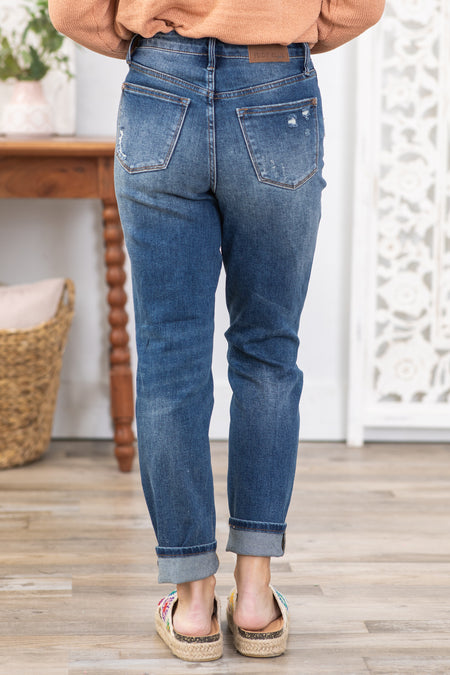 Judy Blue Tummy Control Dark Wash Slim Jeans