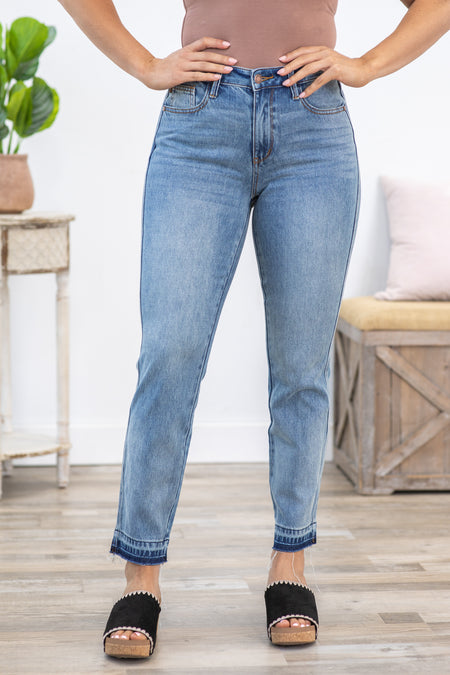 Judy Blue Rigid Magic Release Hem Jeans