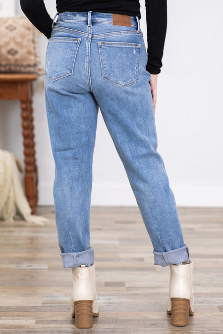 Judy Blue Lightly Distressed Slim Fit Jeans