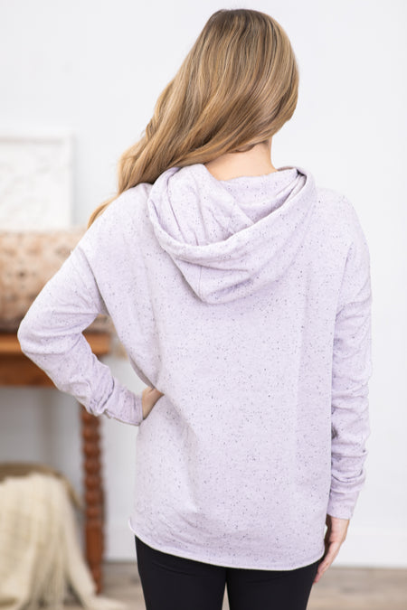 Light Lilac Sprinkle Hoodie Top