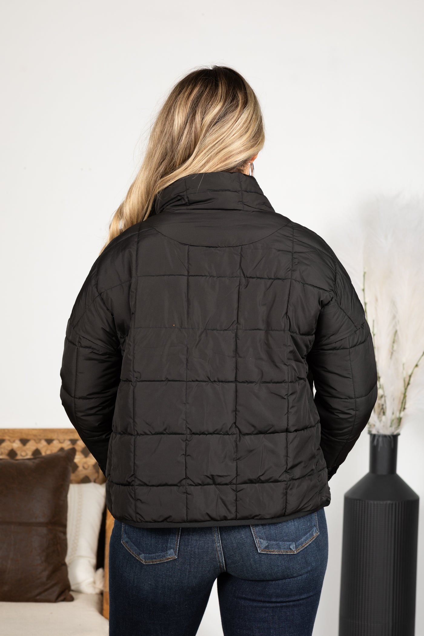 Solid Puffer Padded Jacket