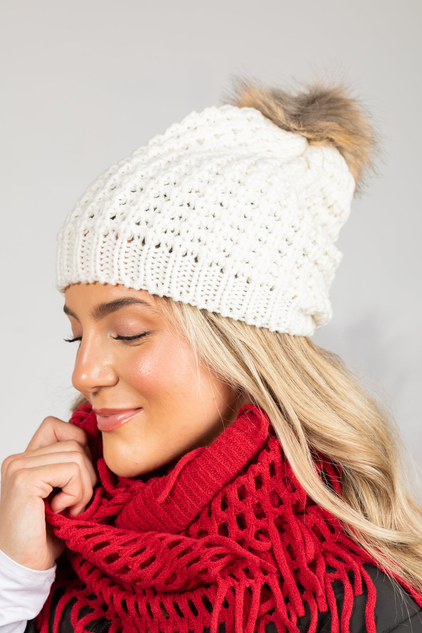 Pom Pom Knit Beanies