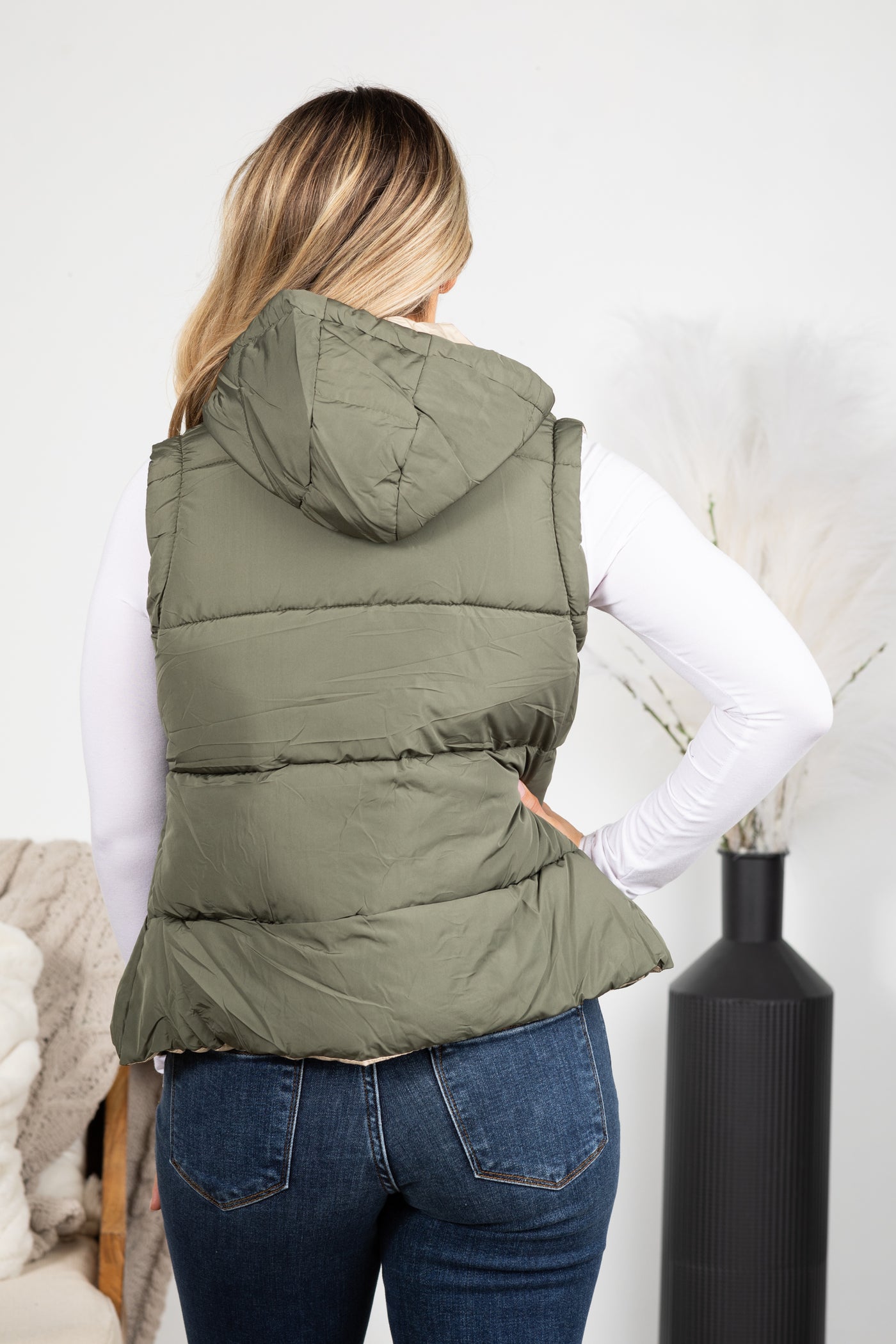 Puffer Vest With Hood