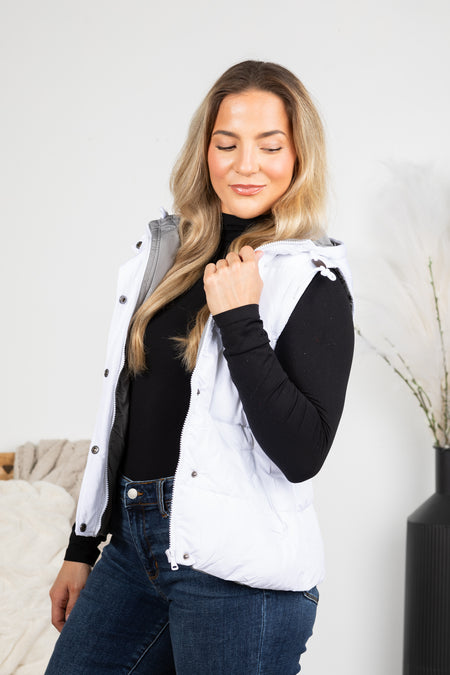 Puffer Vest With Hood