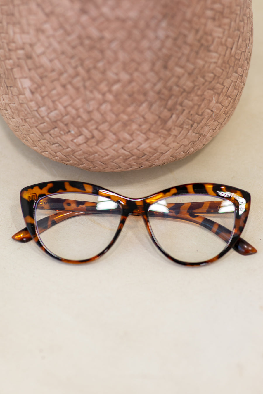 Tortoise Blue Light Retro Bold Cat Eye Glasses