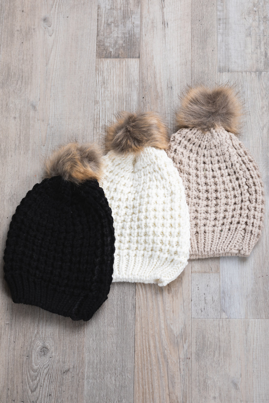 Pom Pom Knit Beanies