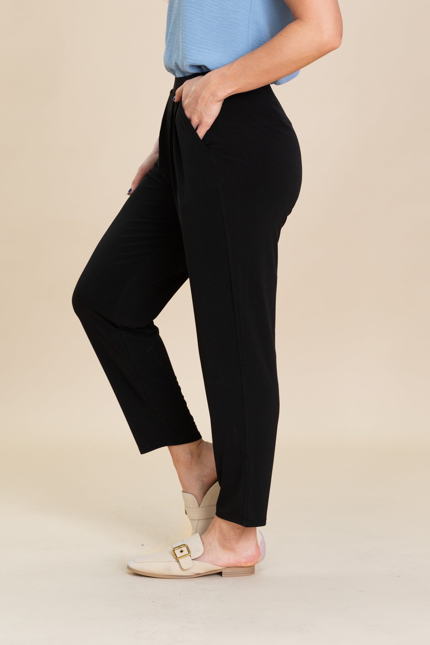 Pull On Tapered Leg Pant